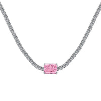 [Globe Jewelers]2.0 carat Ornate Emerald Cut Necklace
