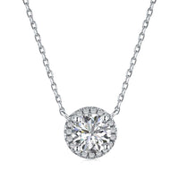 [Globe Jewelers]Luxurious Round Cut Necklace
