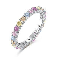 [Globe Jewelers]Elegant Vivid Round Cut Daily Ring