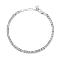 [Globe Jewelers]Sparkling Round Cut Daily Bracelet