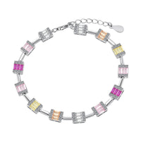 [Globe Jewelers]Dainty Charming Emerald Cut Daily Bracelet