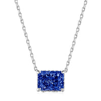 [Globe Jewelers]Luxurious Square Shape Colorful Necalack