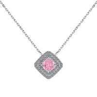 [Globe Jewelers]Sparkling Asscher Cut Necklace