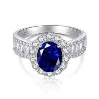 [Globe Jewelers]1.5 Carat Dazzling Charming Oval Cut Banquet Ring