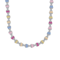 [Globe Jewelers]Radiant Colorful Rainbow Necklace