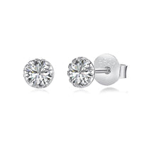 [Globe Jewelers]Sparkling Colorful Round Shape Earrings