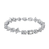 [Globe Jewelers]Unique Exquisite Multi Cut Daily Bracelet