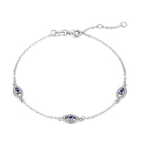[Globe Jewelers]Evil Eye Shape Pendent Necklace