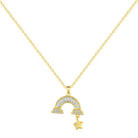 [Globe Jewelers]Unique Rainbow Star Necklace