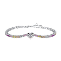 [Globe Jewelers]Delicate Romantic Heart Shape Lover Bracelet
