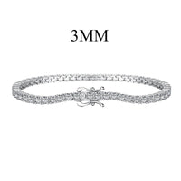 [Globe Jewelers]Dainty Charming Round Cut Tennis Bracelet