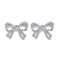 [Globe Jewelers]Dainty Bow Shape Earrings