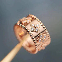 [グローブジュエラーズ]クローバー カレイドスコープ リング 10mm