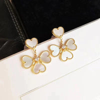 [Globe Jewelers]CLOVER SWEET WHITE MOP EARRINGS