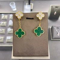 [Globe Jewelers]CLOVER  2 MOTIFS  DIAMOND  EARRINGS (MULTIPLE CHOICESç´
