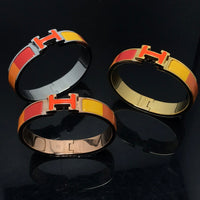 [Globe Jewelers]H Armband Orange Regenbogen Keramik