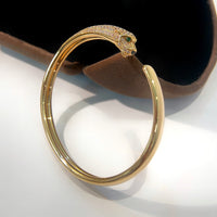 [Globe Jewelers]PANTHERE GOLD DIAMOND OPEN BRACELET