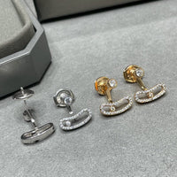 [Globe Jewelers]MOVE UNO PINK GOLD DIAMOND EARRINGS