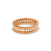 [Globe Jewelers]PERLEE DIAMANT-ROSÉGOLD-RING