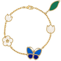 [Globe Jewelers]LUCKY SPRING BUTTERFLY 5 MOTIF BRACELET