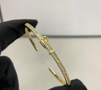 [Globe Jewelers]DIAMOND-ENCRUSTED BRACELET THREE COLORS