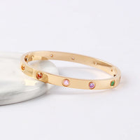 [Globe Jewelers]2026 NEW 6.1MM COLORED GEMSTONE BRACELET