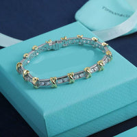[Globe Jewelers]New 16-stone diamond bracelet