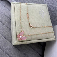 [Globe Jewelers] Pink Butterfly Necklace