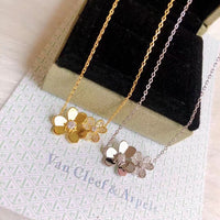 [Globe Jewelers] Two Flowers & Clover Choker