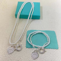 [Globe Jewelers] Double-clasp Pearl Necklace、Bracelet