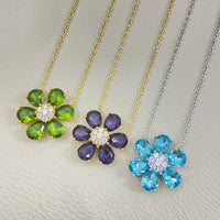 [Globe Jewelers] flower necklace