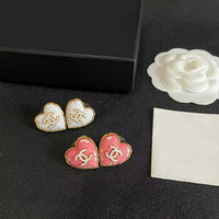 [Globe Jewelers] Heart-shaped Necklace & Earring Set