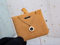 [Globe Jewelry] T  Round Double-Sided Mother-of-Pearl Necklace