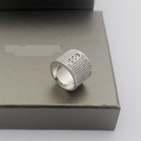 [Globe Jewelry] Move Wide Full Pavé Diamond Ring