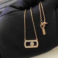 [Globe Jewelry] So Move Pavé Sliding Diamond Necklace