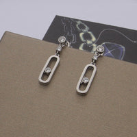 [Globe Jewelry] Move Uno Drop Earrings, Movable Stone