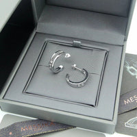 [Globe Jewelry] Move Double Hoop Earrings, 3 Movable Stones