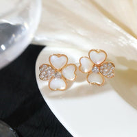 [Globe Jewelers]FRIVOLE PINK GOLD FLOWER DIAMOND EARRINGS 2
