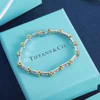 [Globe Jewelers] Classic Gold and Diamond Bracelet