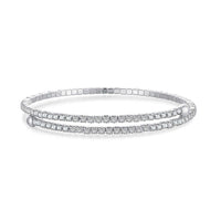 [Globe Jewelers]Row of Diamonds Round Fashion Bracelet