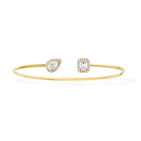 [Globe Jewelers]JONC FLEX MY TWIN TOI & MOI SILVER DIAMOND BRACELET