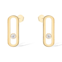 [Globe Jewelers]MOVE UNO SMALL 1 DIAMOND EARRINGS