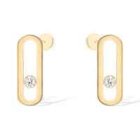 [Globe Jewelers]MOVE UNO SMALL 1 DIAMOND EARRINGS