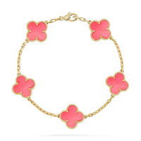 [Globe Jewelers] CLOVER 5 MOTIFS  PINK MOP BRACELET COLLECTION