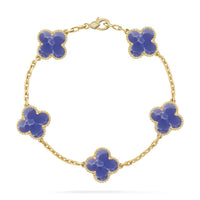 [Globe Jewelers]CLOVER 5 MOTIF BLUE VEINS BRACELET COLLECTION