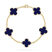 [Globe Jewelers]CLOVER 5 MOTIF LAPIS LAZULI BRACELET COLLECTION