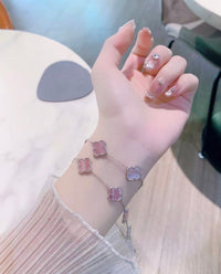 [Globe Jewelers]Light Pink Braided Bracelet
