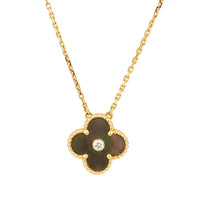 [Globe Jewelers] CLOVER 15MM DIAMANT- UND PERLMUTT-HALSKETTE