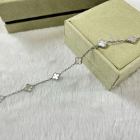 [Globe Jewelers]CLOVER 6 MOTIF WHITE MOP BRACELET