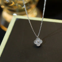 ¡®Globe Jewelry¡¯CLOVER MINI 9.5MM PENDANT DIAMOND NECKLACE